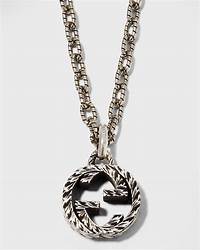Collier Gucci en argent sterling avec G imbriqués - Modèle YBB678651001