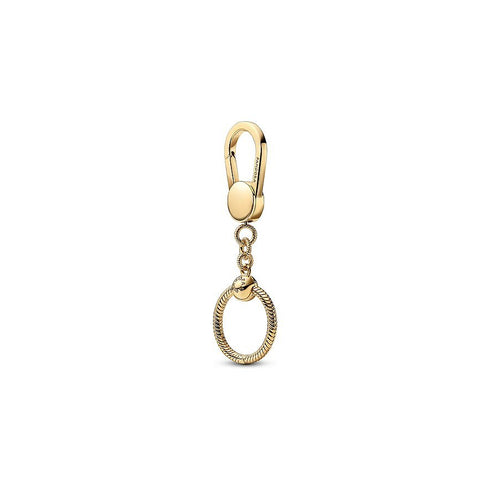 PANDORAPandora Moments Small Bag Charm Holder 362237C00 - 14k Gold - Plated, Engravable ClaspBIJOUXEcecile