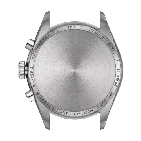Tissot PR 100 Cronógrafo T1504171104100 – Esfera azul, brazalete de acero, 40 mm
