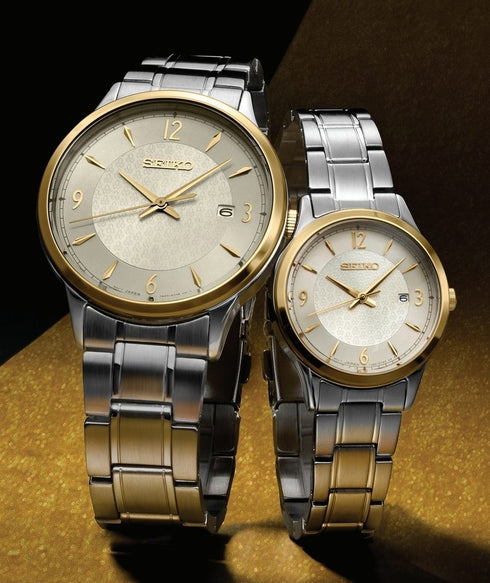 Orologio al quarzo Seiko SXDH04P1 Donna - Acciaio inossidabile, quadrante champagne