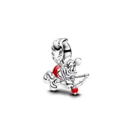 PANDORAPandora 793616C01 Disney Mickey Mouse Cupid Charm – Sterling Silver, Red EnamelBIJOUXEcecile