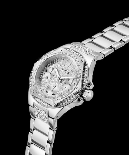 Guess Envy GW0878L1 Women’s Multi‑Function Watch – Silver, 38 mm