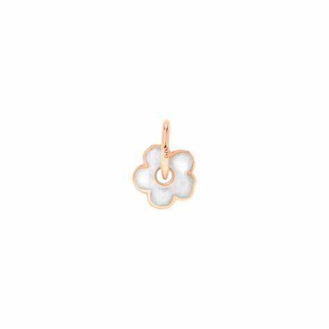 DoDo DMC3004FLOWSEPB9R Breloque fleur en or rose et émail - Collection Nature