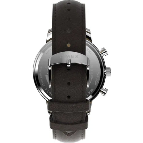 Timex TW2W76200A Men’s “Chicago” 45mm Blue Dial Brown Leather Strap Watch