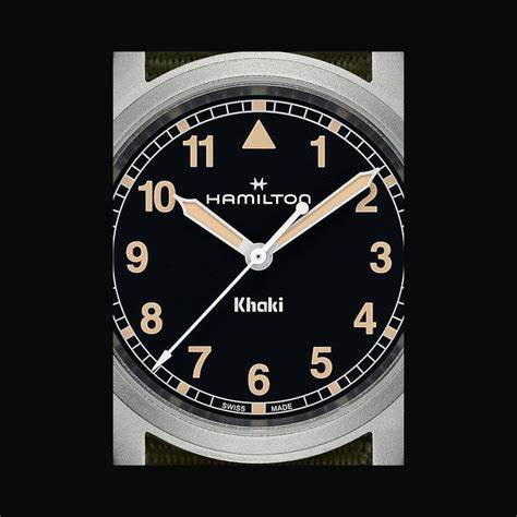 HAMILTONHamilton Khaki Field Quartz H69301930 - 33mm Stainless Steel, Black Dial, Green NATO StrapWATCHESEcecile