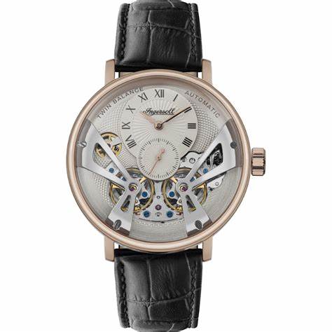 Ingersoll I13101 The Tennessee Automatic 45,5 mm - Scheletro, cassa in oro rosa