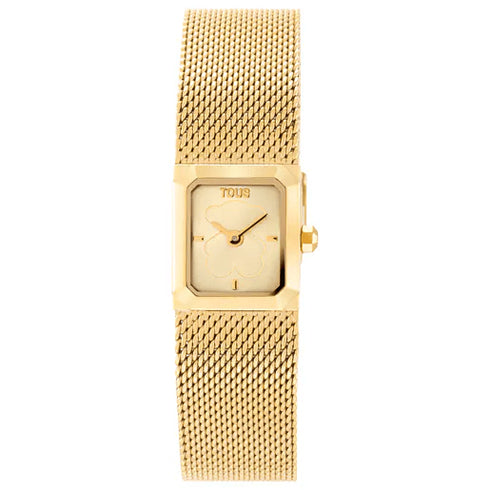 TOUSTOUS Mini Mesh 3000141900 Women's Analog Watch - Gold Milanese Mesh BraceletWATCHESEcecile