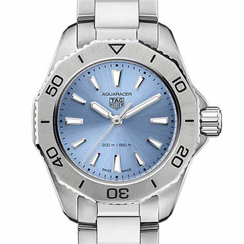 TAG Heuer Aquaracer Professional 200 WBP1415.BA0622 Damenuhr - Hellblaues Zifferblatt, Stahlarmband