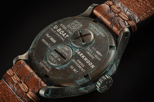 U - BOATU - Boat Darkmoon Unico 9600/A Men's Watch – 44mm Bronze PVD, Swiss Quartz, Leather StrapWATCHESEcecile