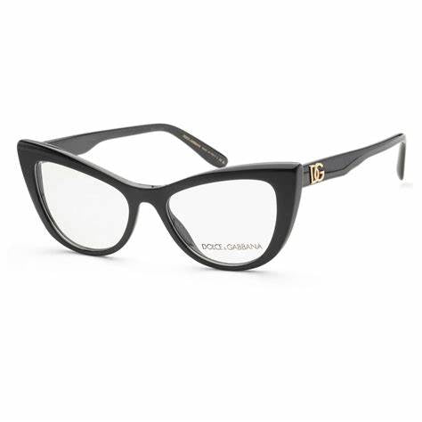 Dolce & Gabbana DG3354 501 54 Lunettes œil de chat pour femme - monture noire