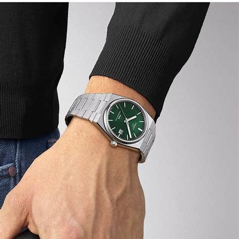 Tissot PRX Powermatic 80 T137.407.11.091.00 Reloj automático para hombre - Acero inoxidable 40mm, esfera verde