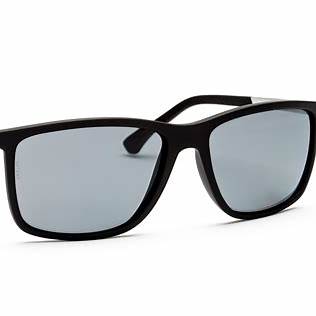 Occhiali da sole Emporio Armani EA 4058 5063/81 - Montatura nera opaca, lenti polarizzate grigie