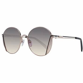 EMILIO PUCCIEmilio Pucci EP0180 5828B Women's Round Sunglasses – Shiny Rose Gold Frame, Gradient Grey LensesEYEWEAREcecile