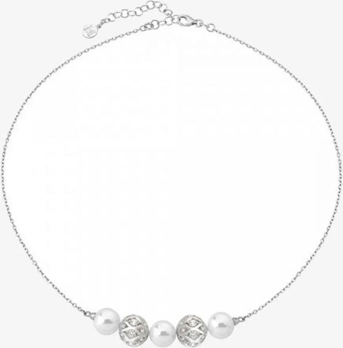 Majorica Formentor Necklace 15744.01.2.000.010.1 – 925 Silver, White Pearls, Zirconia