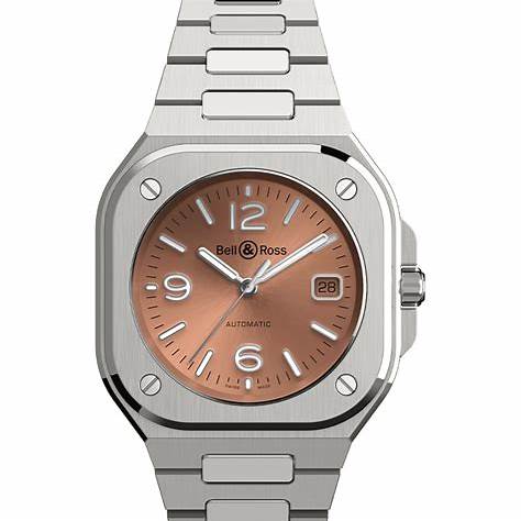 BELL & ROSSBell & Ross BR 05 Copper Brown Men's Automatic Watch BR05A - BR - ST/SST - Brown Dial, Stainless Steel BraceletWATCHESEcecile