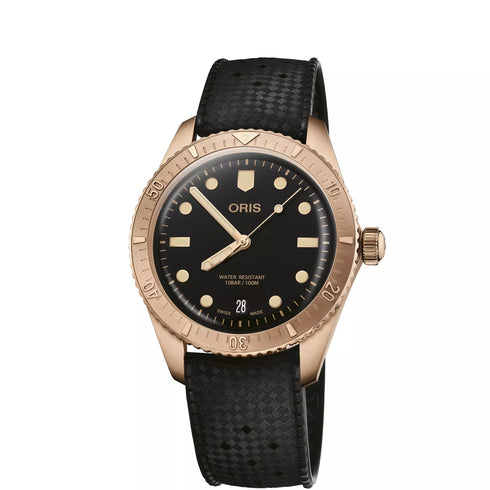 Oris Divers Sixty-Five Cotton Candy Sepia 38 mm - Cassa in bronzo, quadrante nero, automatico