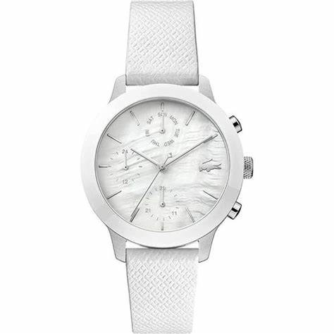 Lacoste 2001151 Reloj mujer - Correa silicona blanca, esfera blanca, 36mm