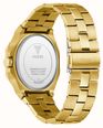 Guess Emperor GW0849G2 Men's 41.5 mm Gold‑Tone Quartz Watch – Green Sunray Dial, Stainless Steel Bracelet, 50 m Water‑Resistant