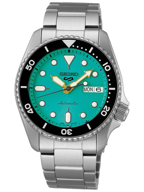 SEIKOSeiko 5 Sports SRPK33K1 Men's Automatic Watch - 38mm Stainless Steel, Teal DialWATCHESEcecile