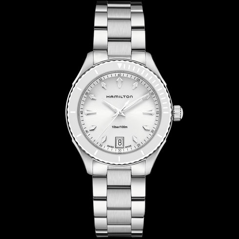 HAMILTONHamilton Jazzmaster Seaview Quartz 37mm H37411111 - Stainless Steel, White DialWATCHESEcecile