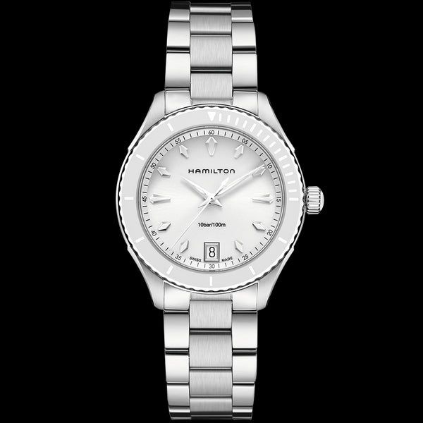 HAMILTONHamilton Jazzmaster Seaview Quartz 37mm H37411111 - Stainless Steel, White DialWATCHESEcecile
