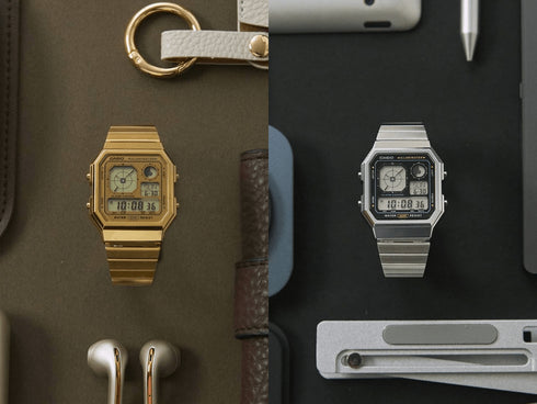 CASIO & VINTAGECasio Vintage A130WE - 7AEF Digital Watch - Silver Stainless Steel, Retro - Futuristic DesignWATCHESEcecile