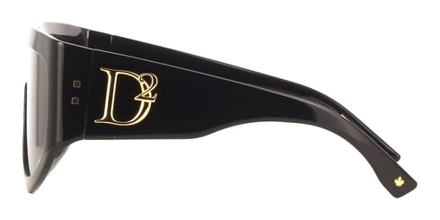 DSQUARED2Dsquared2 D2 0149/S 807HA Sunglasses – Black Shield Frame, Brown Gradient LensesEYEWEAREcecile