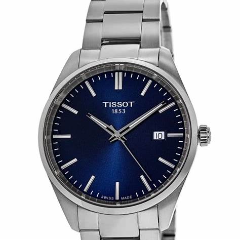 Tissot PR 100 Reloj de cuarzo para hombre T150.410.11.041.00 - Esfera azul, brazalete de acero inoxidable