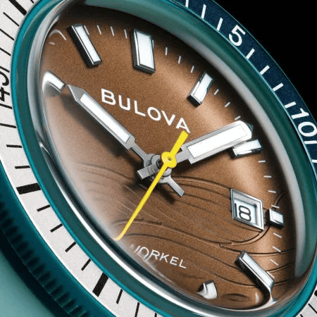 BULOVABulova 98B446 Men's Snorkel Watch – Hybrid Ceramic, Brown Dial, 100m WRWATCHESEcecile