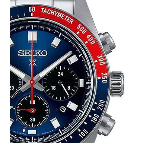 Seiko Prospex SSC913P1 Reloj Cronógrafo Solar Hombre - Esfera Azul, Acero inoxidable