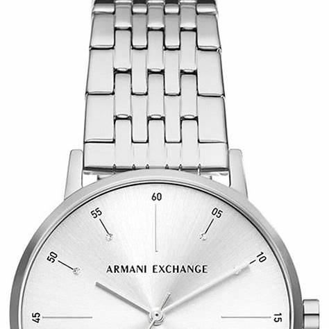 Armani Exchange AX5578 Women's Lola Silver-Tone Stainless Steel Watch