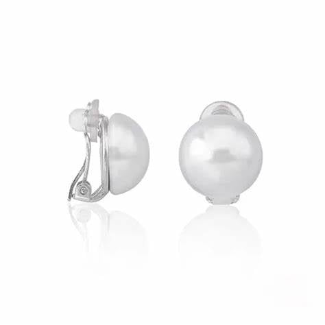 Majorica 16476.01.2.000.010.1 Ohrringe - 925 Silber, 10mm weiße Perle, rhodiniert