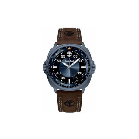 TIMBERLANDTimberland TDWGA2132001 Williston Watch – Blue Dial, Brown Leather Strap, 47mmWATCHESEcecile