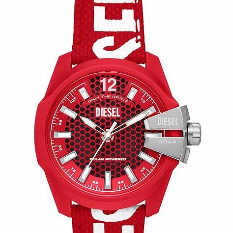 DIESELDiesel DZ4619 Baby Chief Solar Watch – Red Dial, Eco Strap, 43mmWATCHESEcecile