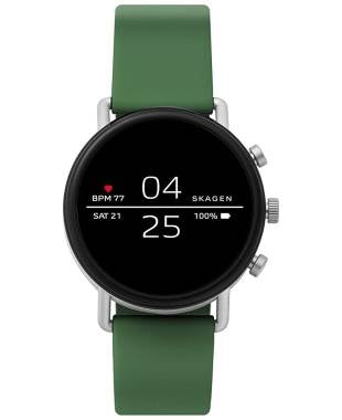 Skagen Denmark SKT5114 Falster 2 Smartwatch -bracelet en silicone vert, écran tactile