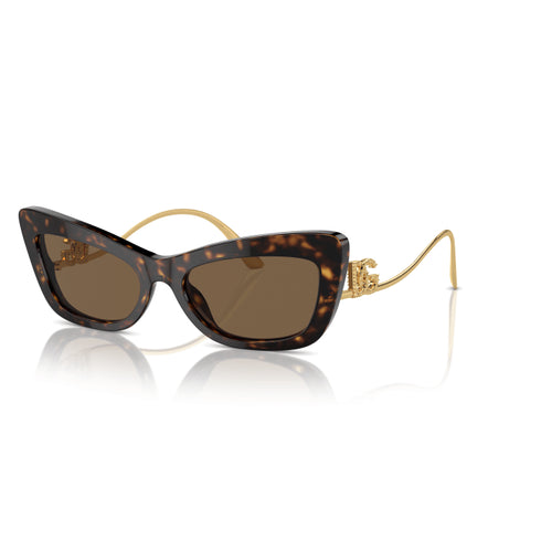 DOLCE & GABBANADolce & Gabbana DG4467B 502/73 Women's Sunglasses - Havana Frame, Brown LensesEYEWEAREcecile