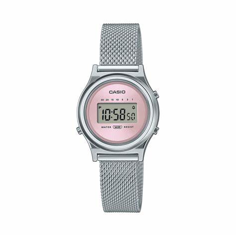CASIO & VINTAGECasio LA700WEM - 4AEF Vintage Mini Watch - Rose Gold Stainless Steel Mesh BandWATCHESEcecile