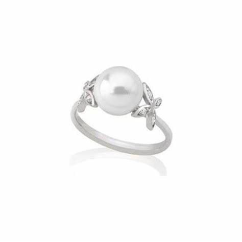 MAJORICAMajorica 16043.01.2.913.010.1 Women's Ring – Rhodium - Plated Silver, Simulated PearlBIJOUXEcecile