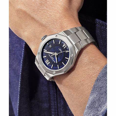 Orologio automatico Baume & Mercier Riviera MOA10616 42 mm - Quadrante blu zaffiro