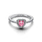 PANDORAPandora Elevated Pink Heart Ring 198421C03 – Sterling Silver with Pink Heart - Shaped StoneBIJOUXEcecile