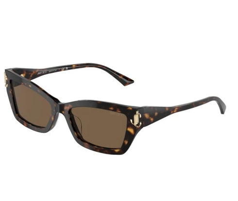Jimmy Choo JC 5011U Women's Sunglasses - 55mm, Havana Frame with Brown Gradient Lenses