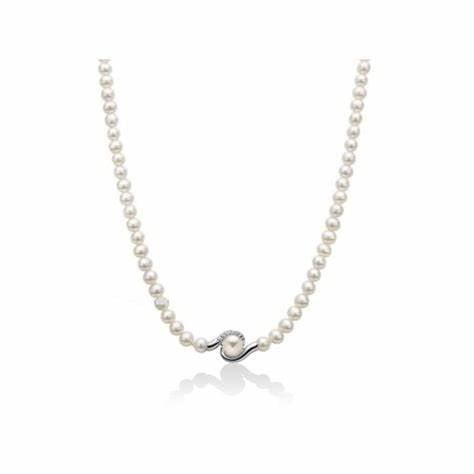 MILUNAMiluna PCL5877V Women's Necklace - White Gold with Freshwater PearlsJEWELRYEcecile