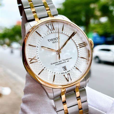 TISSOTTissot Chemin des Tourelles Powermatic 80 Helvetic Pride Special Edition Men's Watch - Silver Dial, Two - Tone Stainless Steel BraceletWATCHESEcecile