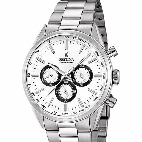 FESTINAFestina F16820/Q Men's Chronograph Watch – Stainless Steel, 44mm, 5ATMWATCHESEcecile