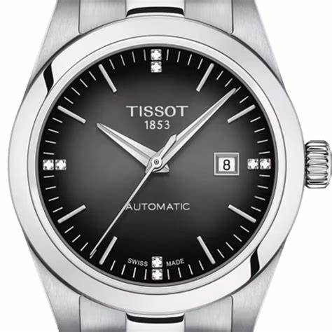 TISSOTTissot T - My Lady Automatic T1320071106600 - 29.3mm Stainless Steel Watch with Diamond Accents and Grey DialWATCHESEcecile