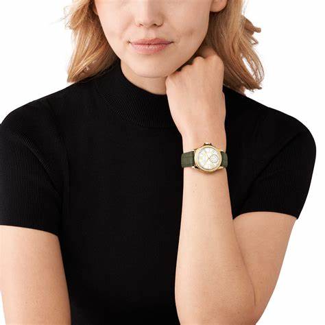 Michael Kors MK4720 Damenuhr mit Lederarmband Everest