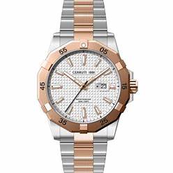 CERRUTI 1881Cerruti 1881 Vallelaghi CIWGH2116704 Men's Quartz Watch - Two - Tone Stainless Steel, White DialWATCHESEcecile