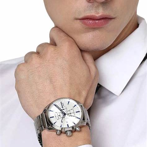 DIESELDiesel DZ4473 MS9 Chronograph Men's Watch - Silver Dial, Stainless Steel BraceletWATCHESEcecile