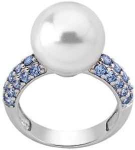 MAJORICAMajorica 15598.01.2.915.010.1 Ring – 925 Silver, White Pearl, Blue CrystalsBIJOUXEcecile