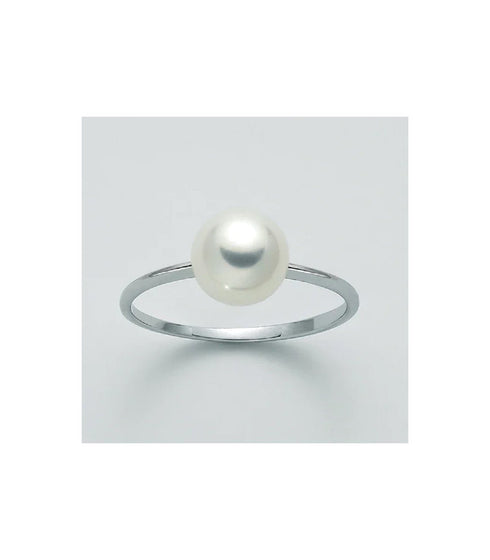 MILUNAMiluna PLI1591 Women's Ring - 18kt White Gold with 7.5 - 8mm White PearlJEWELRYEcecile